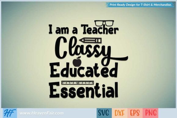 Classy Teacher Graphics for Crafts & Branding