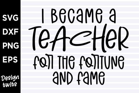 I Became a Teacher: Fortune Graphics for Crafts