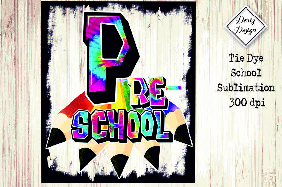 Pre-K Tie Dye Graphics for Crafts & School Projects