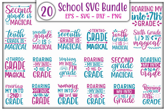 School Design Bundle: Graphics for Crafts & Blogs