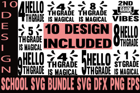 School Designs Bundle: Graphics for Crafts